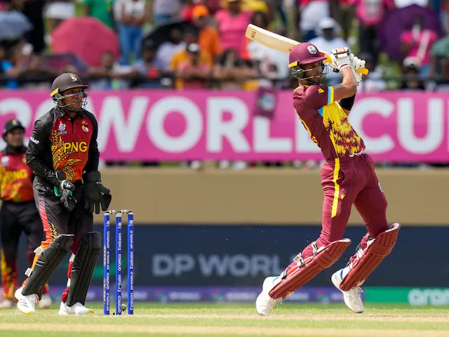 Co-Hosts West Indies have a winning start in a modest chase against underdogs Papua New Guinea