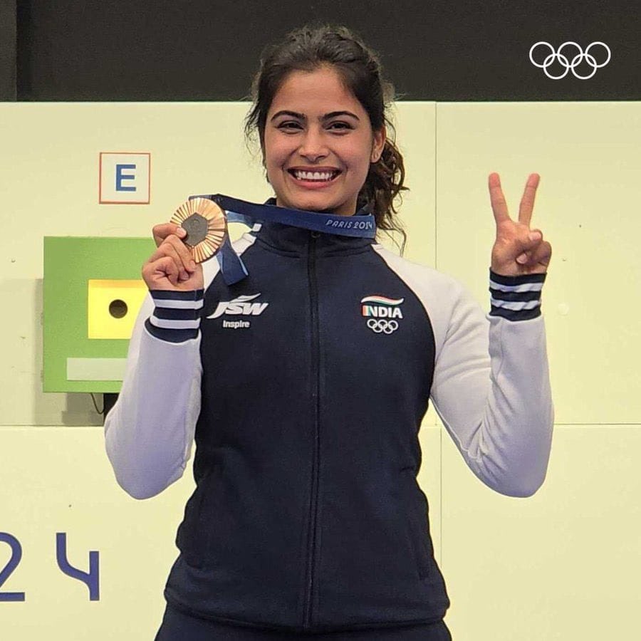 Paris Olympics: Manu Bhasker wins  India’s first bronze in women’s 10m air pistol